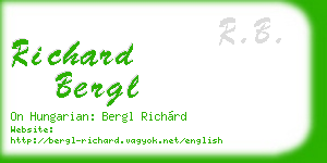 richard bergl business card